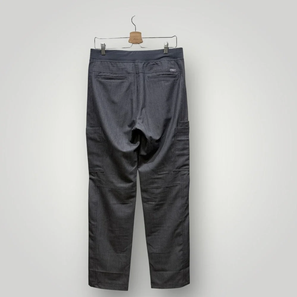 FIGS Mens Graphite Gray Technical Cargo Scrub‎ Pants T2001 Medium Drawstring